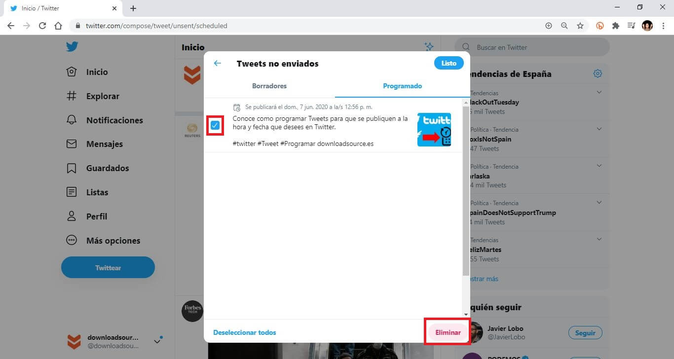 Twitter permite programar Tweets sin programas de terceros