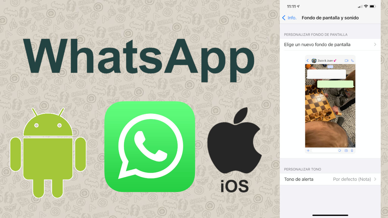 Fondo de pantalla en los chats de Whatsapp