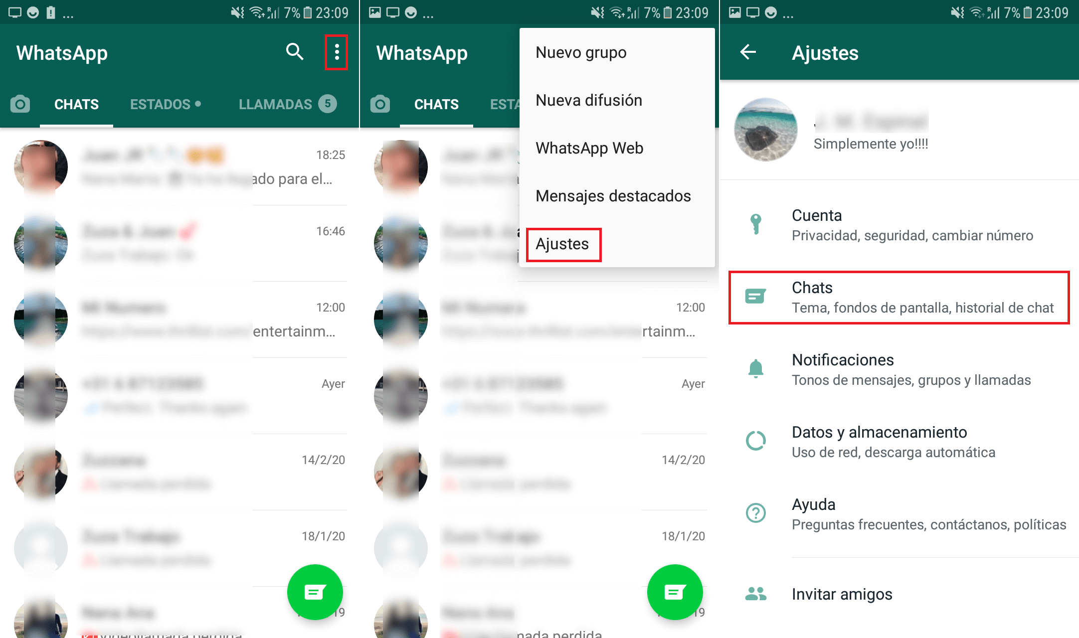 Whatsapp Modo oscuro para android e iPhone