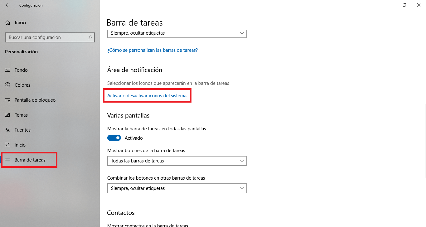 como solucionar el error que hace que desaparezca el centro de actividades en windows 10