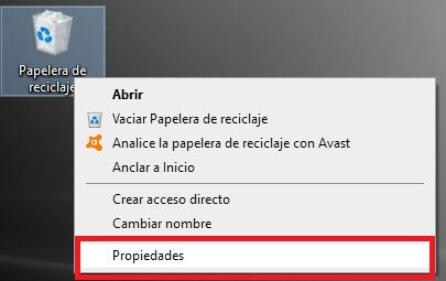 eliminar archivos directamente sin enviarlos a la papelera de reciclaje