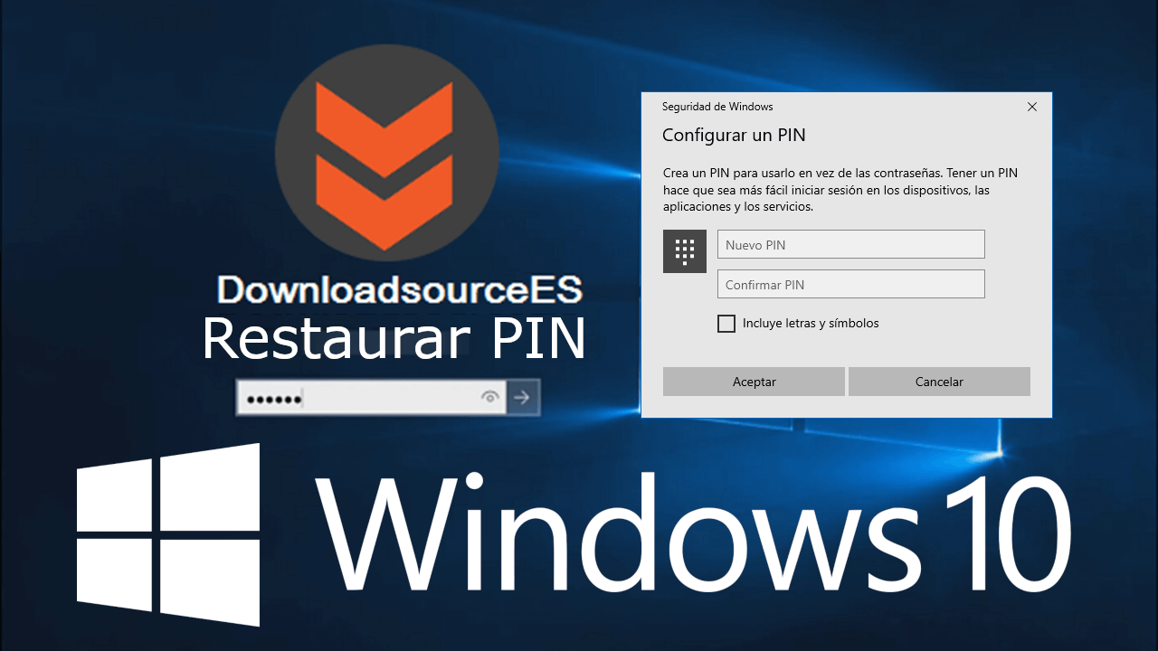 como restaurar el PIN de tu cuenta de usuario de Windows 10