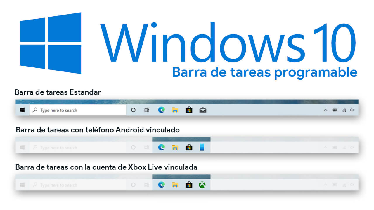 como desactivar la barra de tareas programable en Windows 10