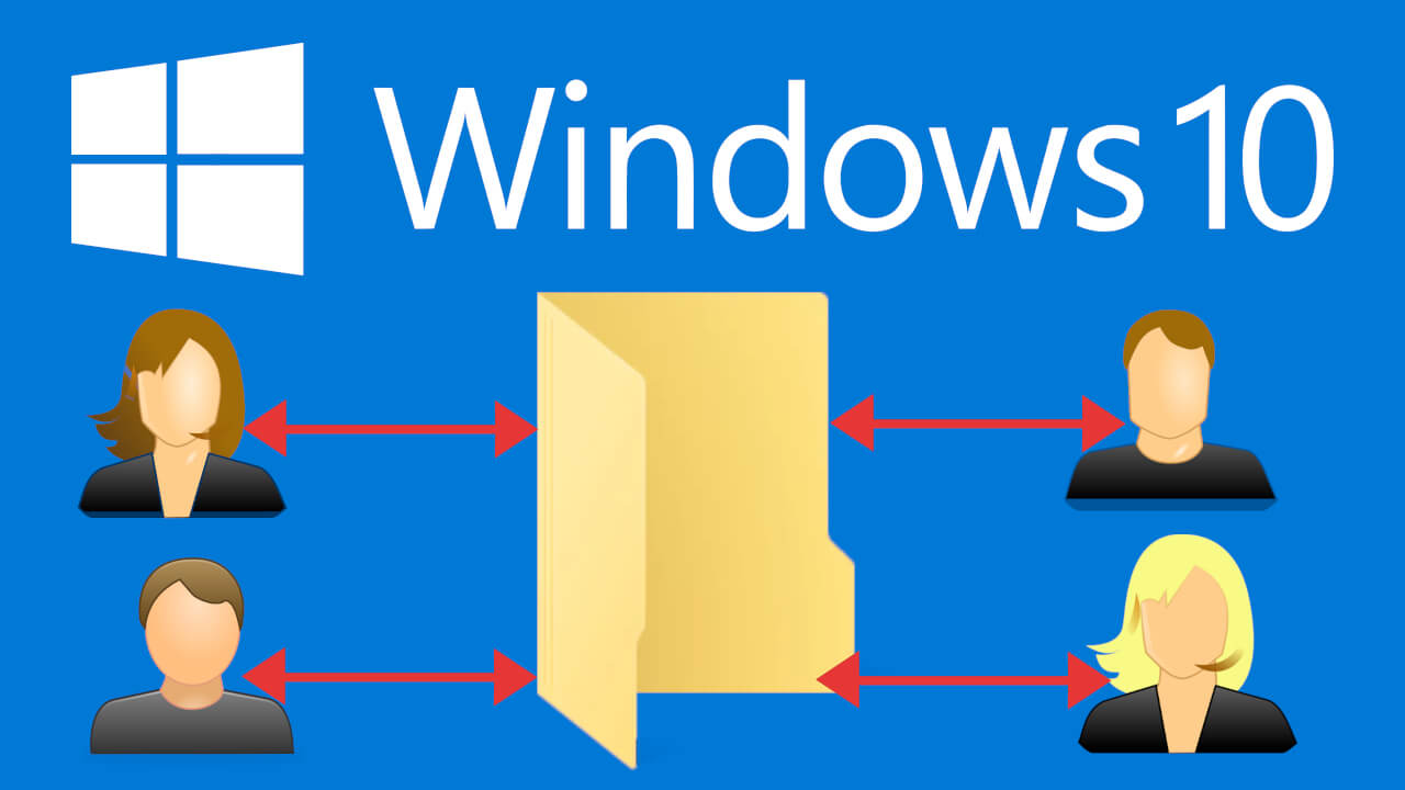 como compartir una carpeta o archivo con todos los usuarios de Windows 10