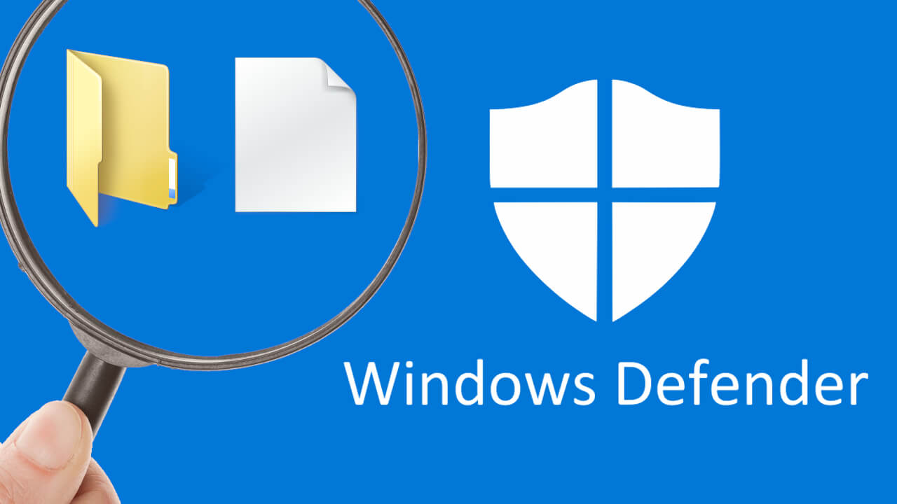 como escanear archivos y carpetas especifico con windows defender