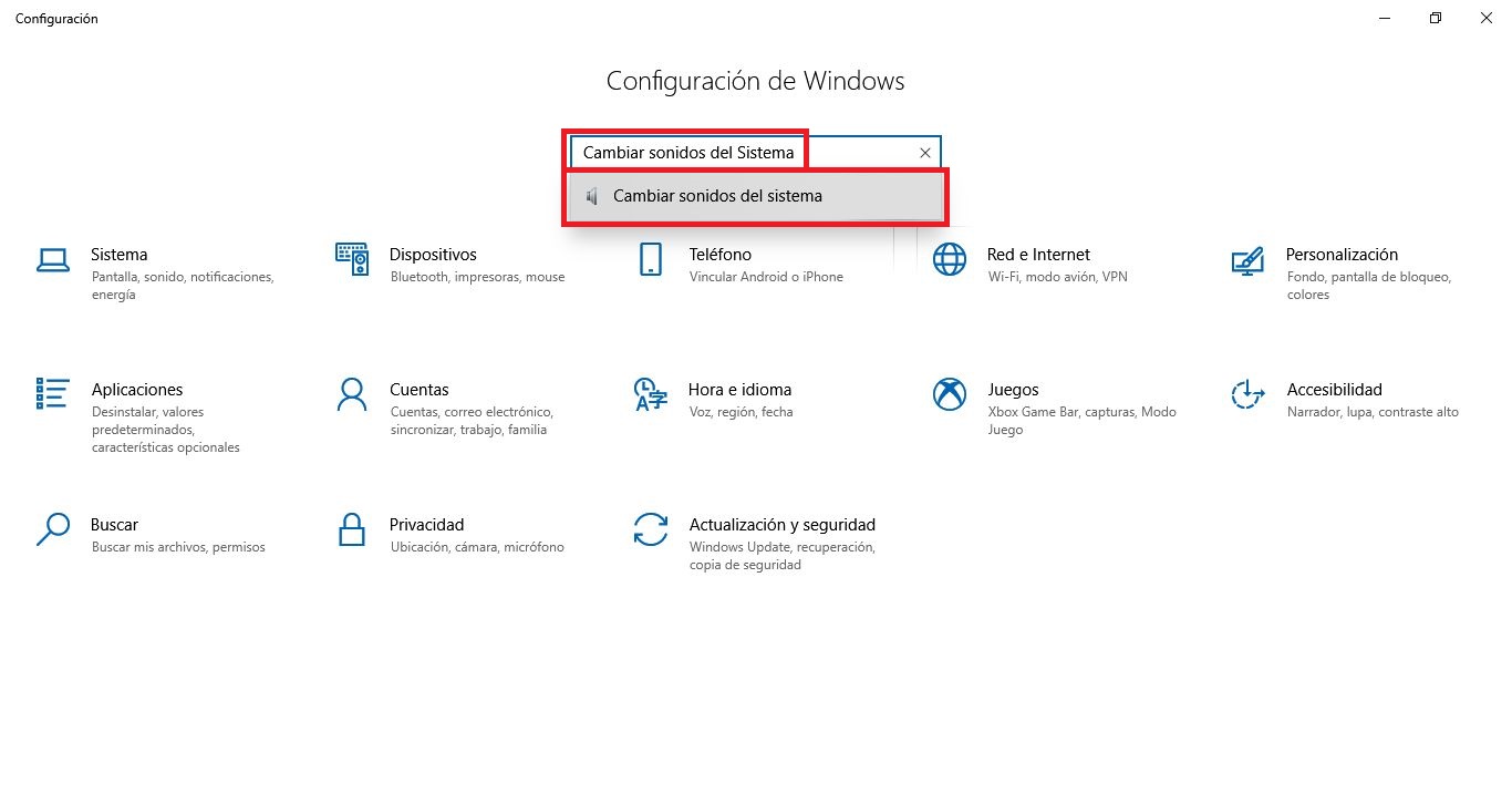 como cambiar el sonido de inicio de windows 10