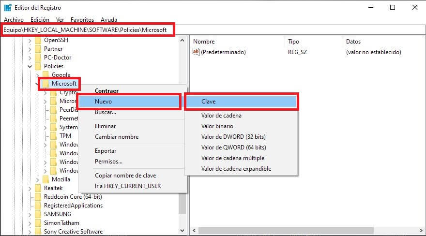 impedir añadir perfiles de usuarios en Microsoft Edge