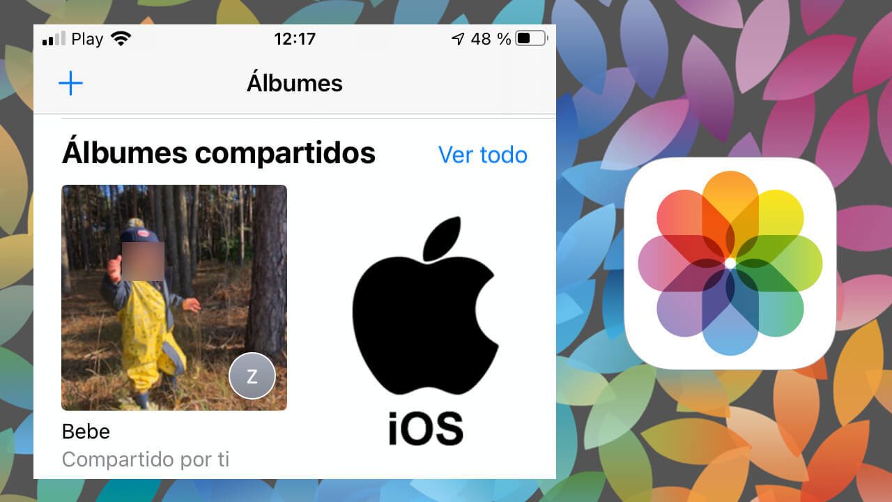 como compartir albumes en iphone con sus fotos y videos