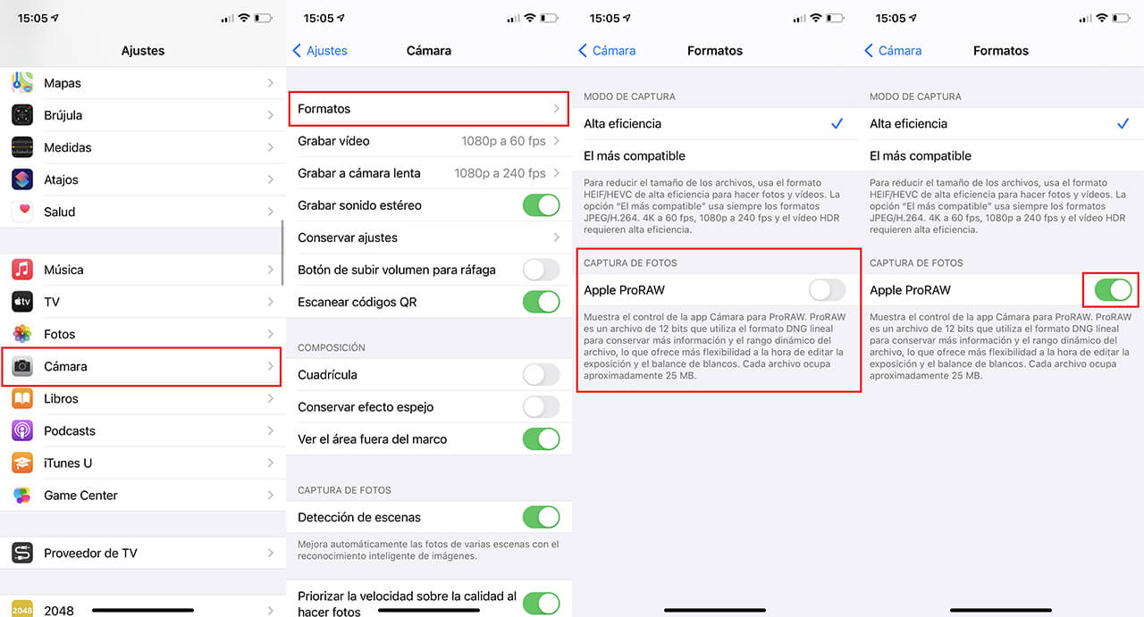 Tomar fotos en formato RAW en iPhone gracias a Apple ProRAW