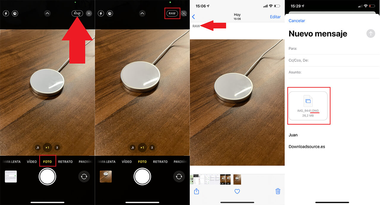 Tomar fotos DNG en iPhone gracias a RAW