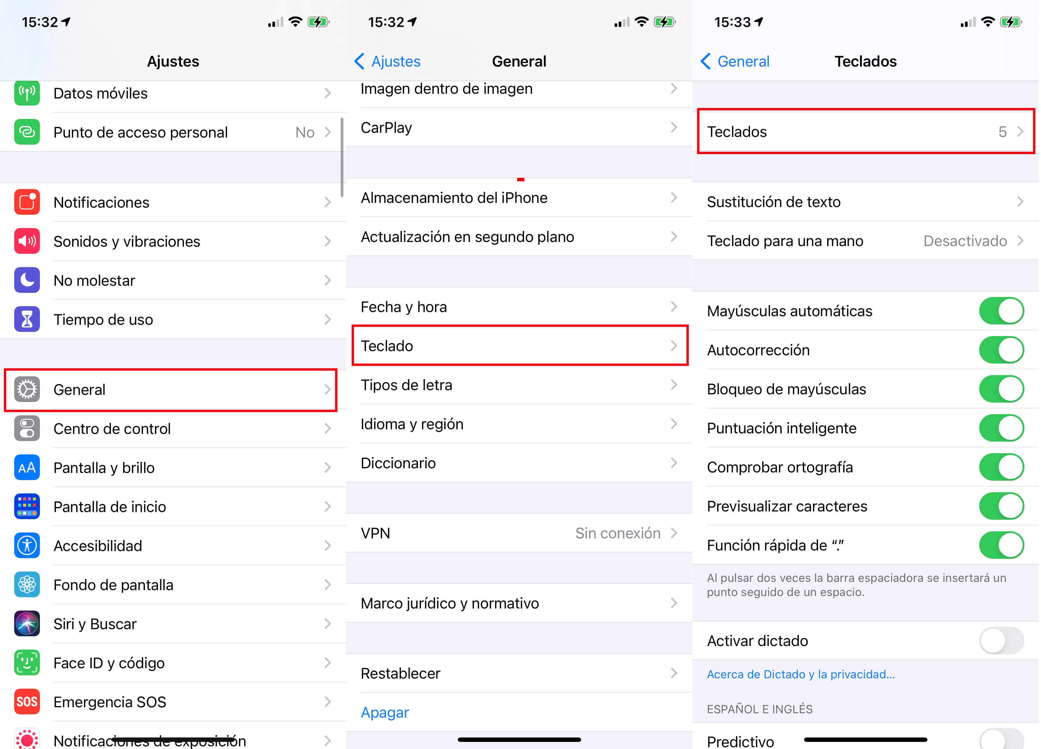 como personalizar el atajo de teclado de iphone