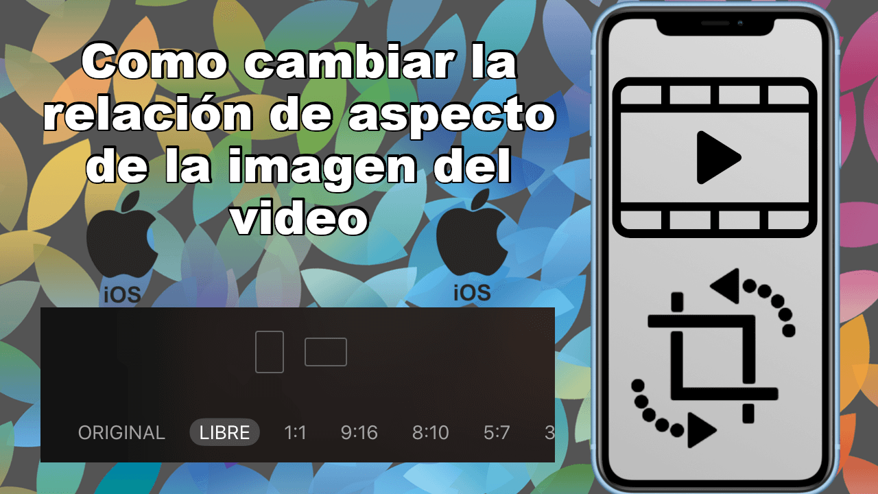 como cambiar la relación de aspecto de un video en iPhone