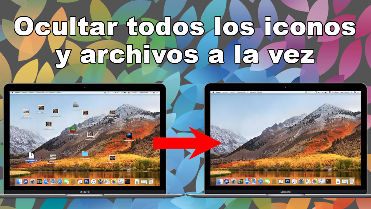 como ocultar los iconos del escritorio en mac osx