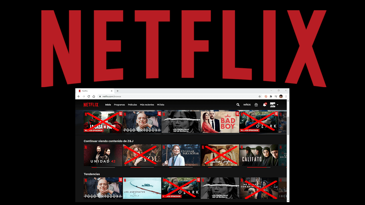 como ocultar peliculas y series de netflix 