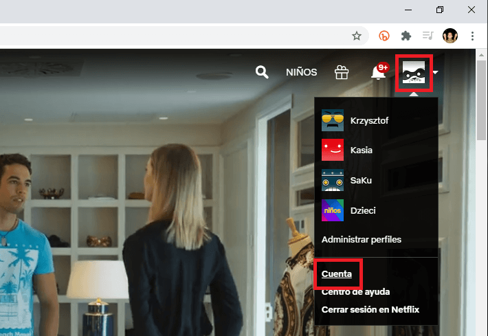 poner contraseña a tu perfil de Netflix