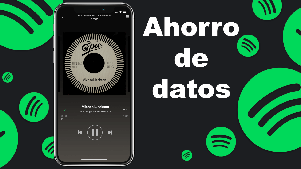 como ahorrar en datos cuando uses la app spotify