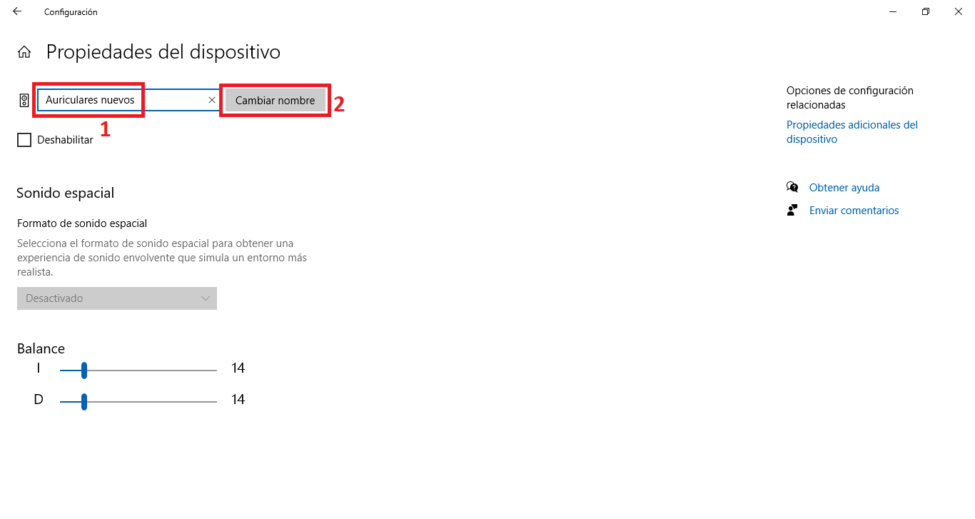 como renombrar el auricular conectado a tu ordenador con windows 10
