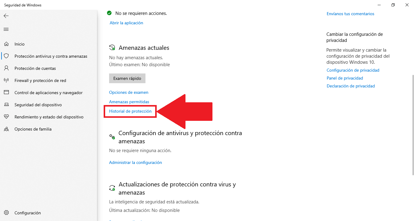 evitar que windows defender elimine los archivos .exe en windows 10