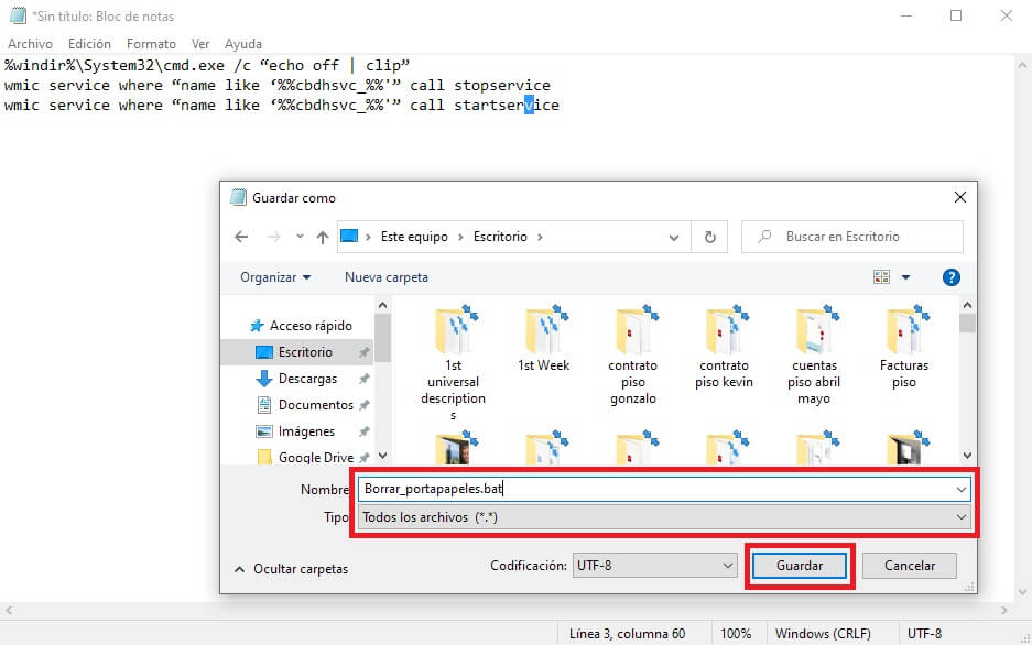 como borrar parte del portapapeles de windows 10