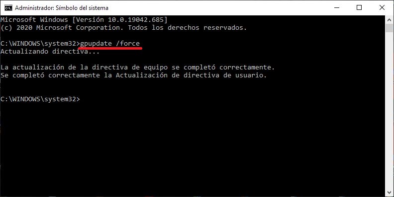 volver a la configuración predeterminada de las directivas de grupo de windows 10