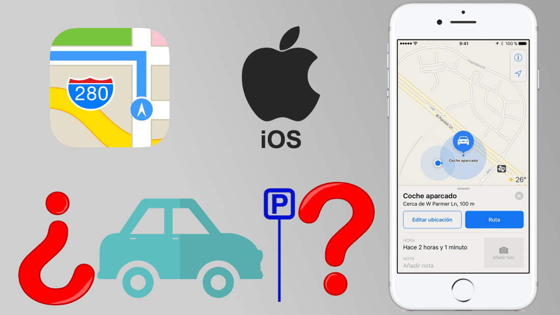Mostrar la ubicación de tu coche aparcado en los mapas de tu iPhone
