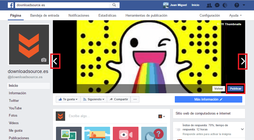 poner un video como portada de Facebook en paginas