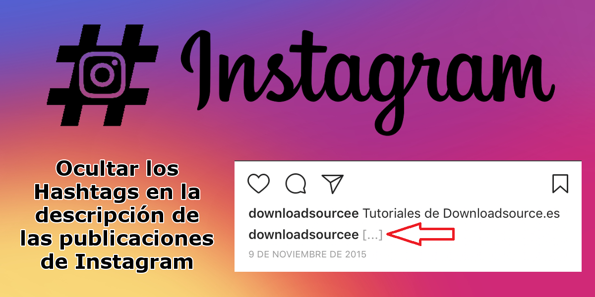 Como evitar que sean los hashtags de las foto publicadas