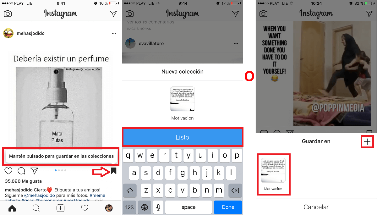 Colecciones de Instagram te permite agrupar las fotos y videos guardados en tu perfil