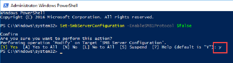 dejar de usar el protocolo SMB versión 1 en Windows para evitar infección por Malware ransomware