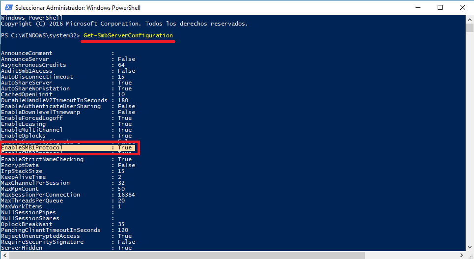 evitar ransomware bloqueando el protocolo SMBv1 en Windows