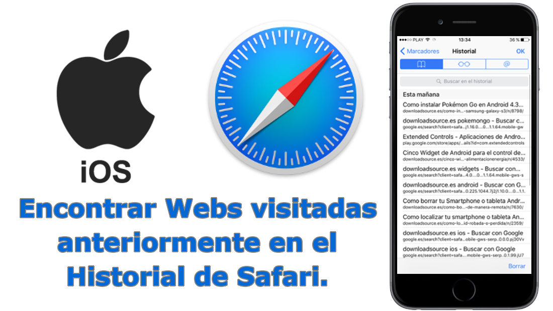 Puedes conocer los sitios Webs visitados en un iPhone cuando no te acurdas de su nombre