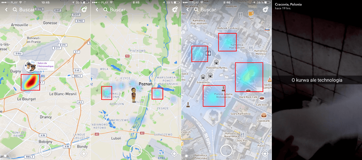 visualizar snaps de SnapChats en un mapa interactivo de Snap Map