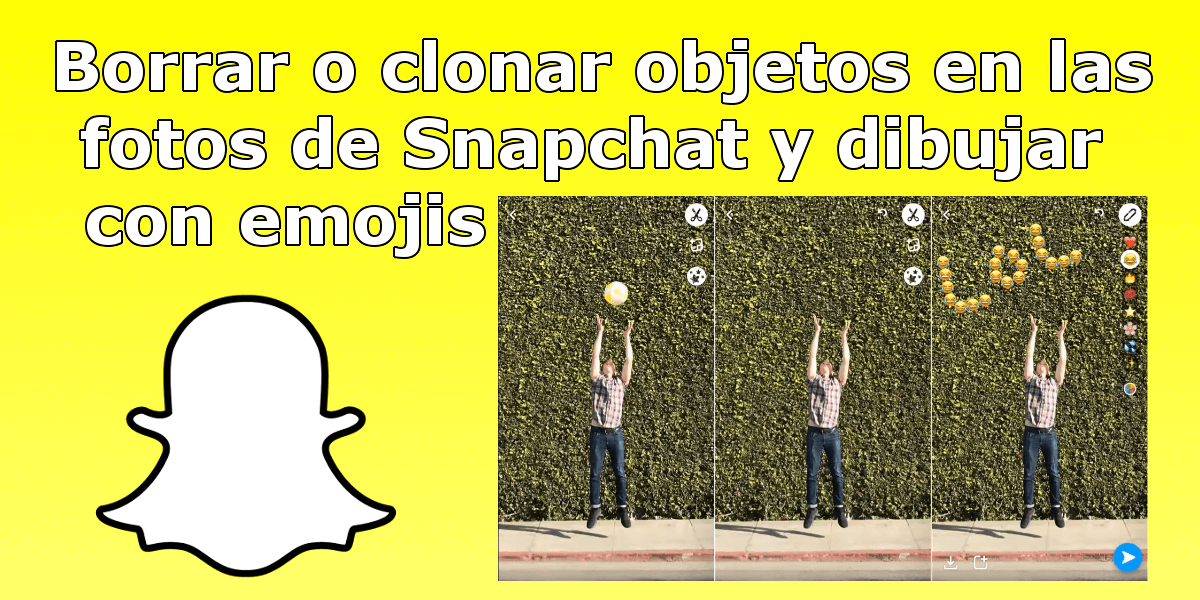 Como borrar objetos de las fotos de Snapchat