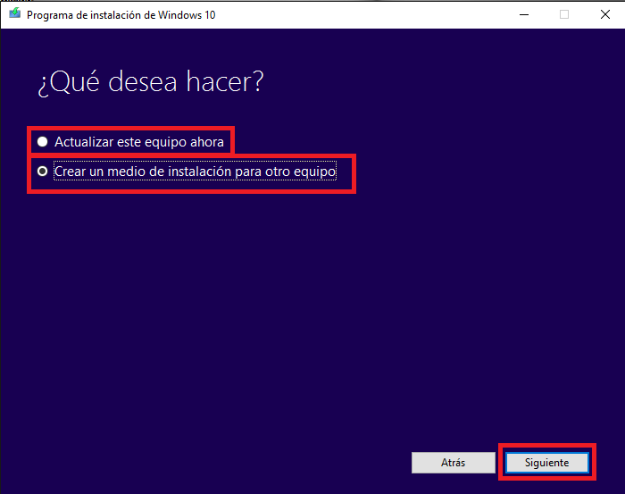 forzar la actaulizacion a Windows 10 veresión 15063