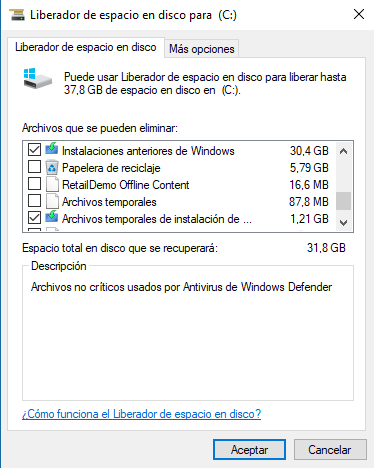 Windows 10 creator deja sin espacio mi disco duro