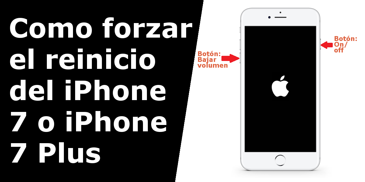 Conoce la nueva manera de reiniciar tu iPhone 7 o iPhone 7 plus