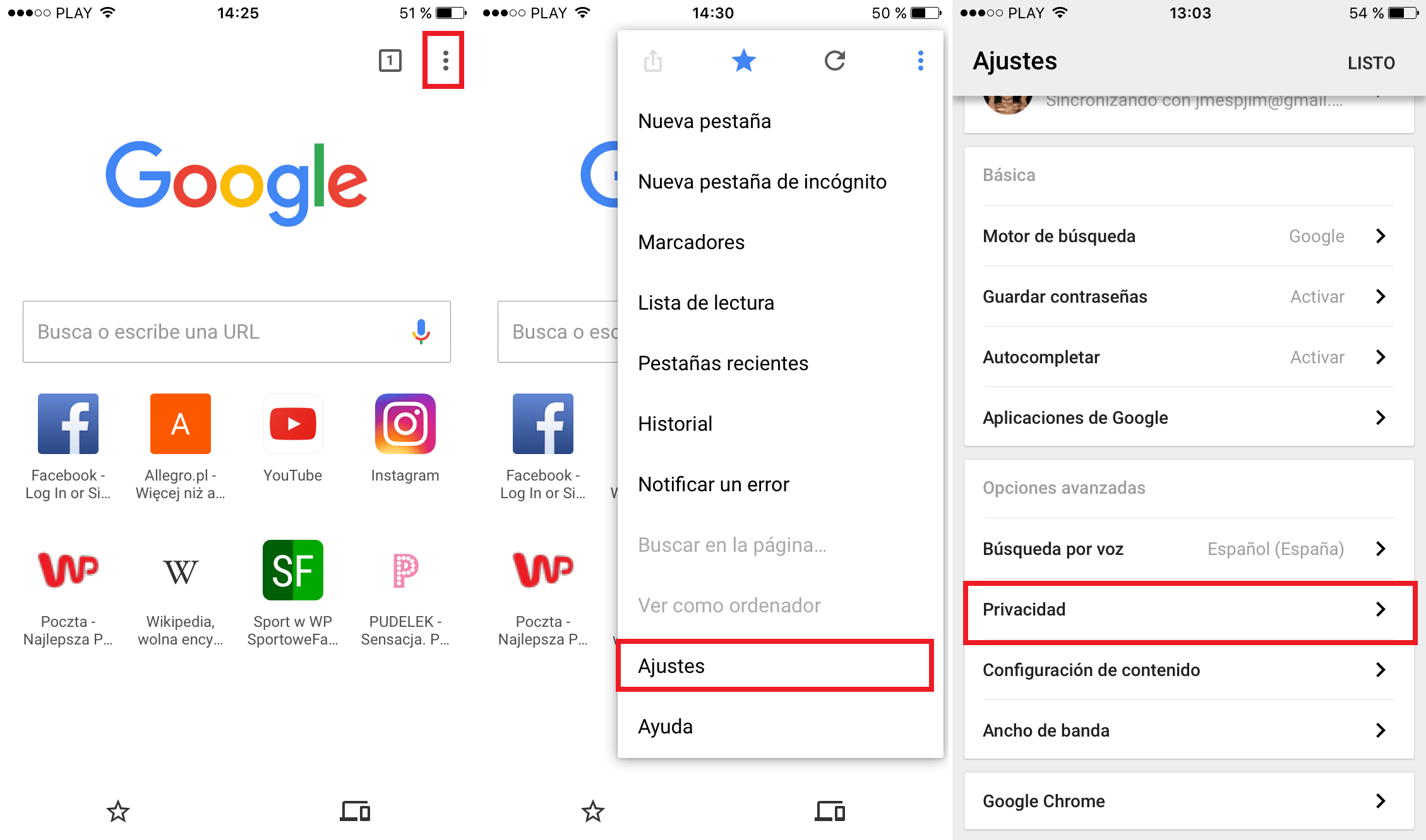 Bloquear las cookies en Safari o Chrome de tu dispositivo iOS