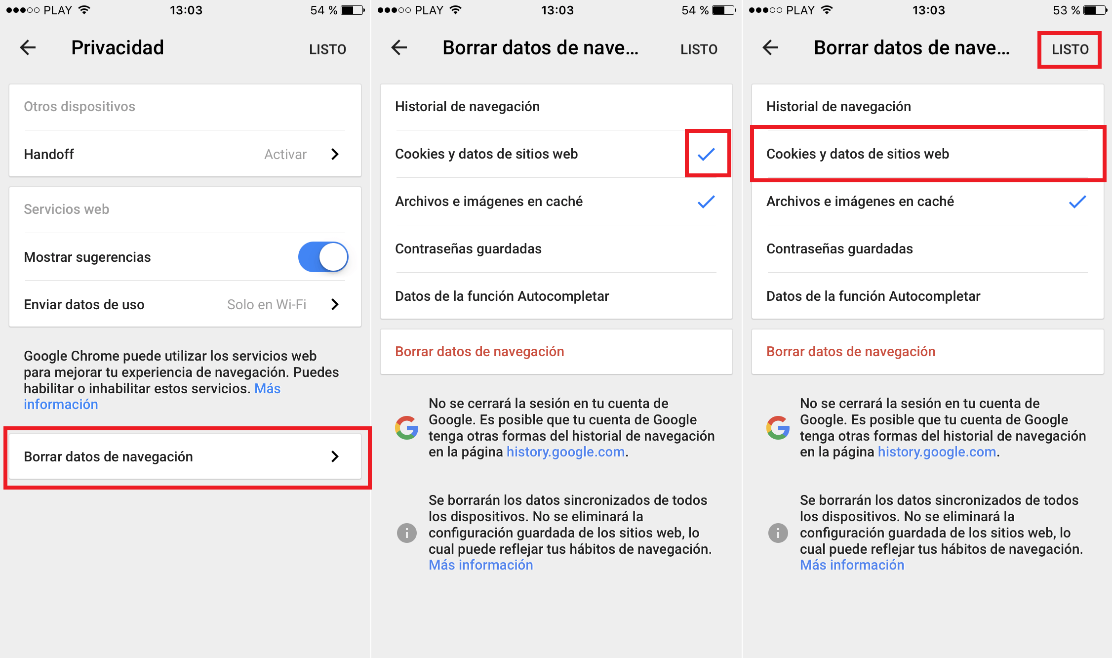 Bloquear las cookies en Safari o Chrome de tu iPhone o iPad