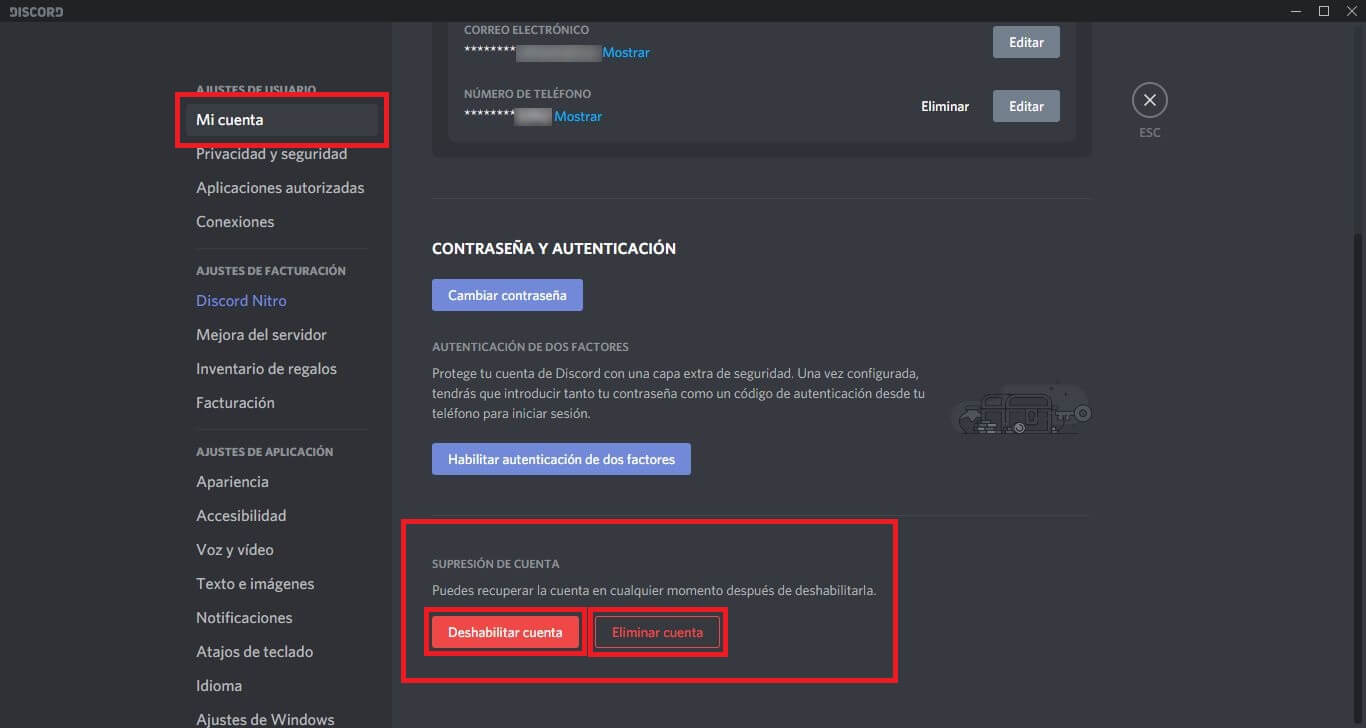 como restaurar tu cuenta de Discord desactivada.