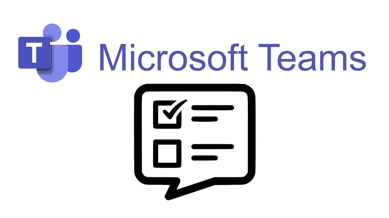 como crear una encuesta en los chats de microsoft teams