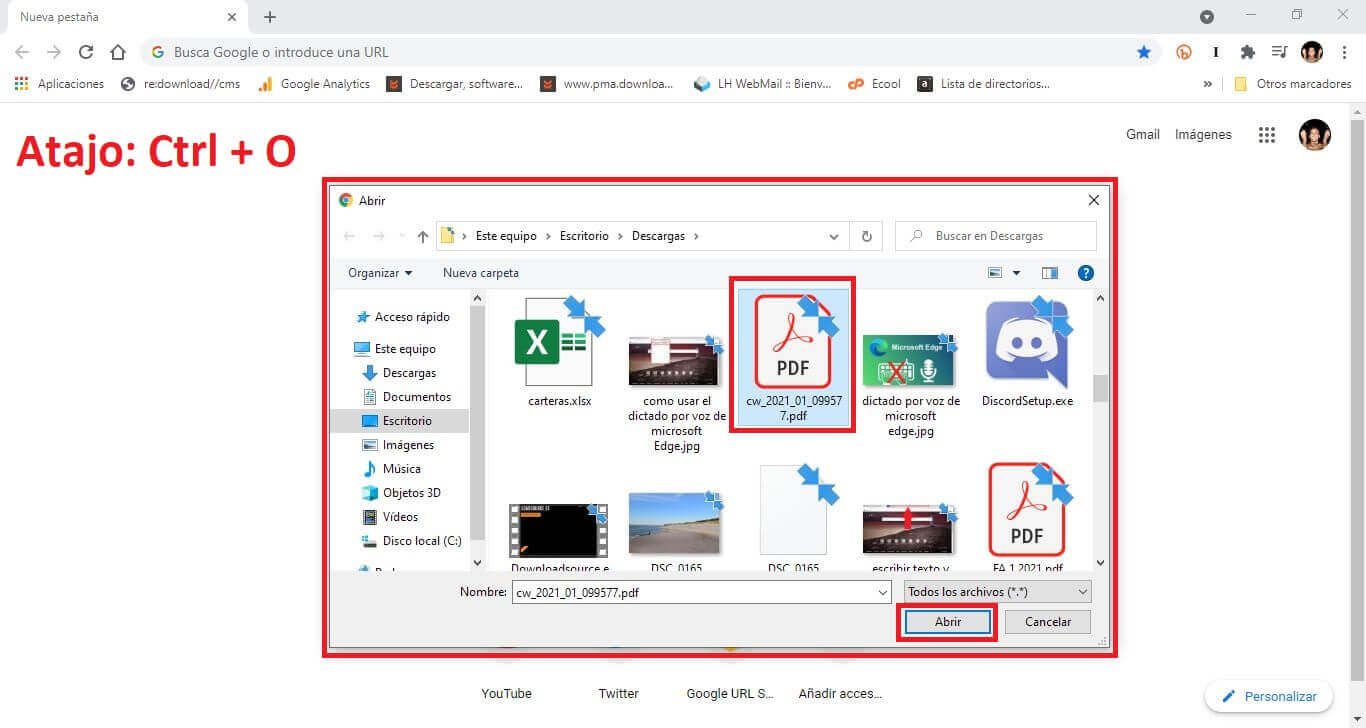 chrome permite abrir archivos de tu pc con windows 10