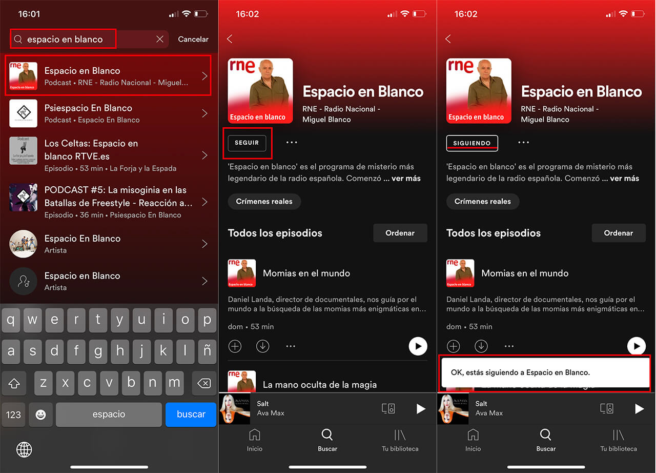 spotify permite escuchar podcast populares