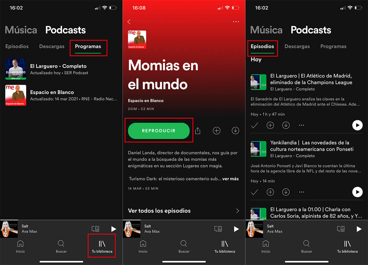 como reproducir tus podccast en Spotify