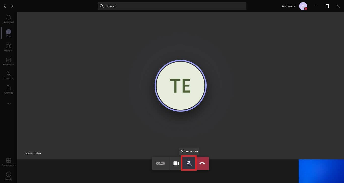 no hay sonido en teams