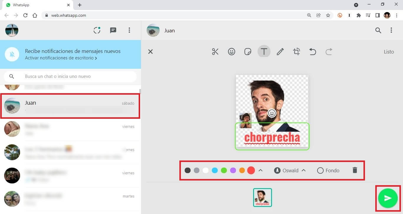 usar el editor de stickers de whatsapp para crear stickers