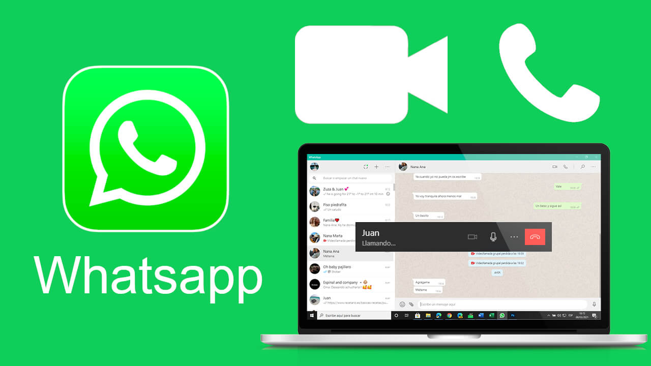 como realizar videollamadas en whatsapp desde la version para ordenador