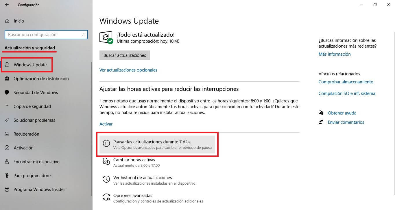 caída de rendimiento de videojuegos en Windows 10 tras instalar la actualización  KB5000842