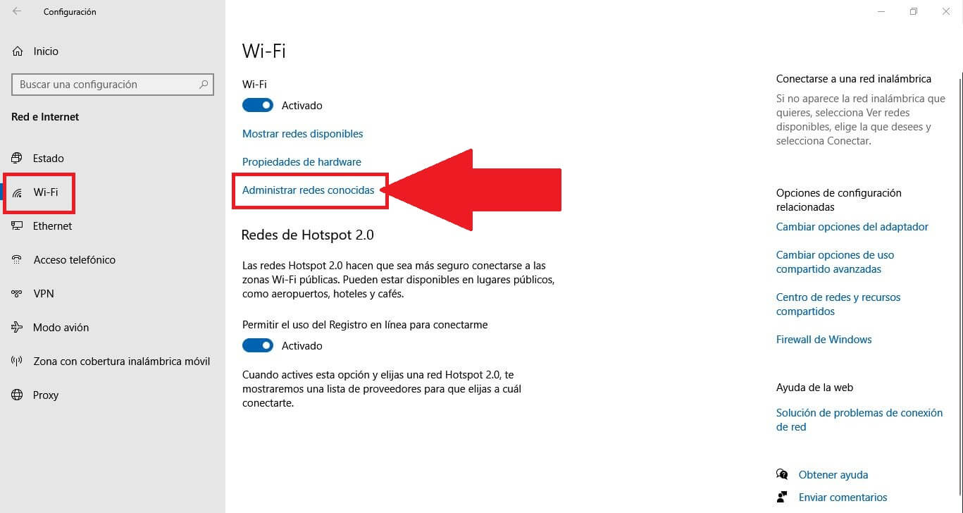 blanco como la nieve Finanzas inteligencia Como conectarte a una red Wifi de forma manual en Windows 10