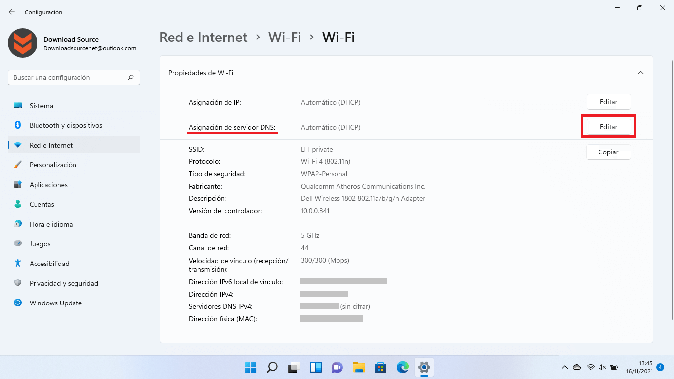 como habilitar DNS a través de HTTPS en Windows 11 para navegar en con privacidad