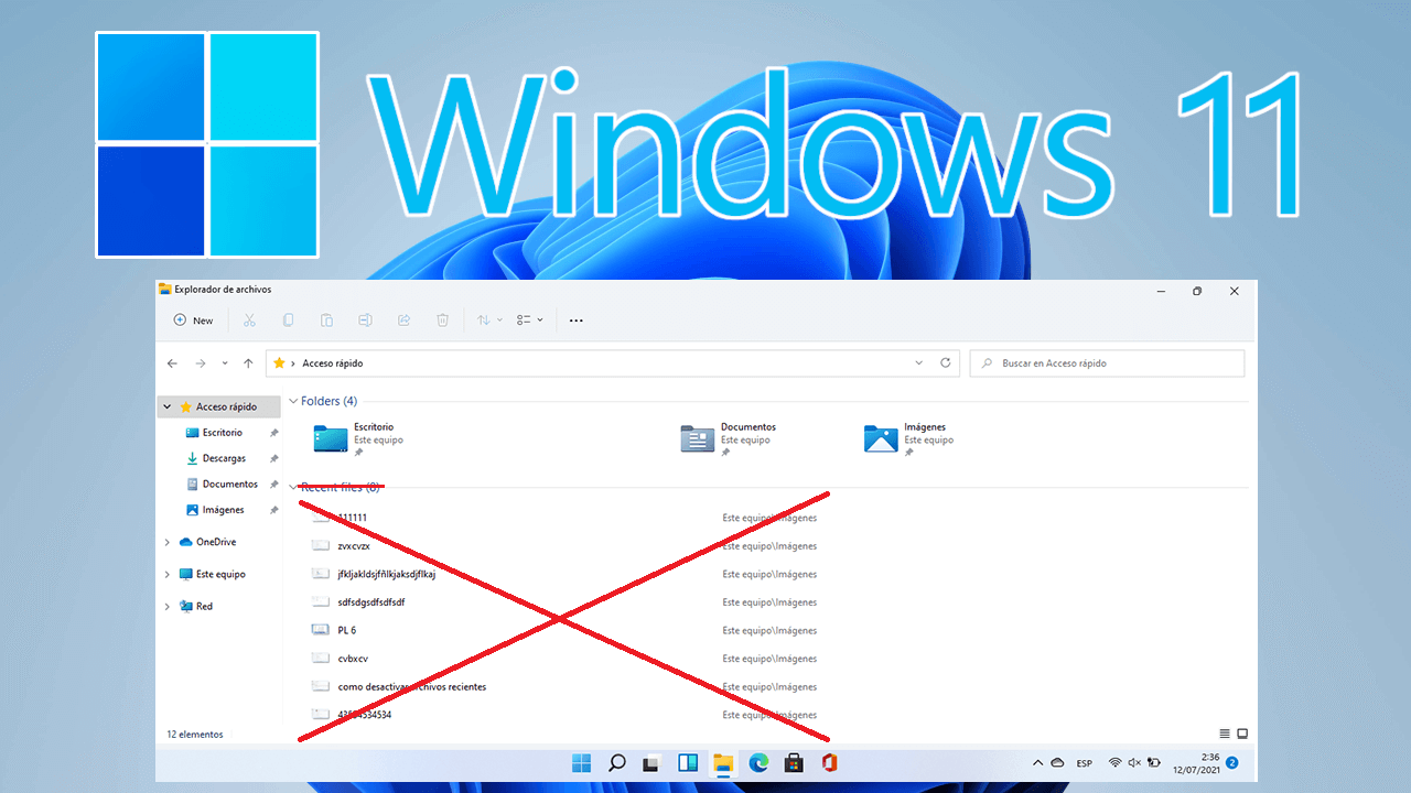 clon Glosario retirarse Como borrar o desactivar el historial de carpetas y archivos recientes en  Windows 11 o 10